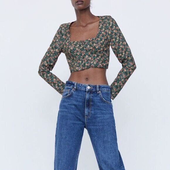 ZARA FLORAL PRINT CROP TOP‎ - Picture 17 of 17